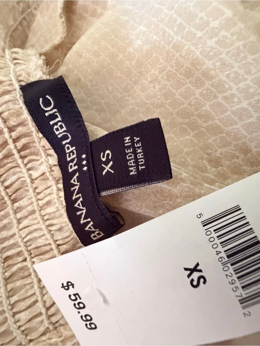 Banana Republic sheer beige
